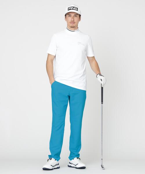 PING（ピン）の「【PING APPAREL】ワッフルロゴジャカード襟ハイネックシャツ (MENS)（Tシャツ/カットソー・メンズ・ホワイト/グレー/ブラック・M/LL/LL1/L/S）」の18枚目の写真