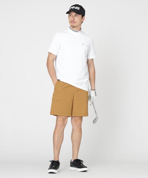 PING（ピン）の「【PING APPAREL】ワッフルロゴジャカード襟ハイネックシャツ (MENS)（Tシャツ/カットソー・メンズ・ホワイト/グレー/ブラック・M/LL/LL1/L/S）」の19枚目の写真