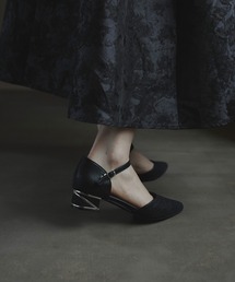 グリッター チャンキー ローヒール パンプス| チャンキーヒールパンプス・オケージョンパンプス・靴・結婚式パンプス・フォーマルパンプス・パーティーシューズ