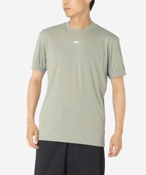 Reebok(リーボック)の「トレーニング Tシャツ / TRAINING TEE(Tシャツ/カットソー・メンズ・ブラック/ブルー/グリーン・MEDIUM/SMALL/X-LARGE/LARGE)」の3枚目の写真