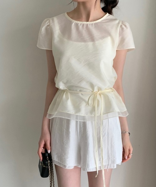 FAVORITO(ファヴォリート)の「レイヤード風ブラウス(シャツ/ブラウス・レディース・ベージュ/ピンク・F)」の19枚目の写真
