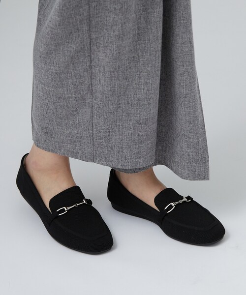 SHOO・LA・RUE(シューラルー)の「【洗える】洗えるニットローファー(その他シューズ・レディース・ブラック/ダークブラウン/ブラック系・35/45/25)」の10枚目の写真