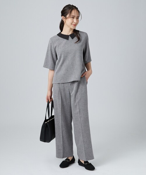 SHOO・LA・RUE(シューラルー)の「【洗える】洗えるニットローファー(その他シューズ・レディース・ブラック/ダークブラウン/ブラック系・35/45/25)」の4枚目の写真