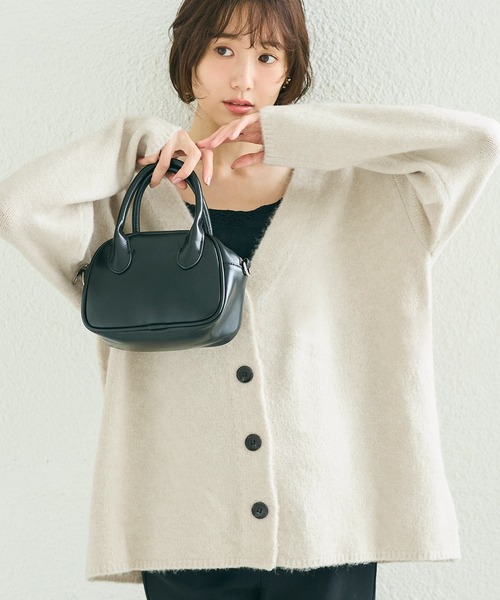 coca(coca)(コカ)の「\洗濯OK/ヤク風オーバーサイズニットカーディガン(カーディガン/ボレロ・レディース・グレー/ライトベージュ・L/M/S)」の11枚目の写真