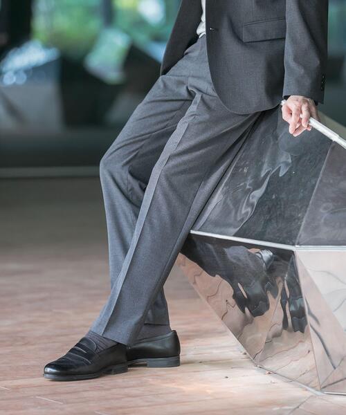 URBAN RESEARCH DOORS(アーバンリサーチドアーズ)の「LIFE STYLE TAILOR ウールライクコンフォータブルスマートパンツ(その他パンツ・メンズ・ネイビー/グレー・X-LARGE/SMALL/MEDIUM/LARGE)」の2枚目の写真