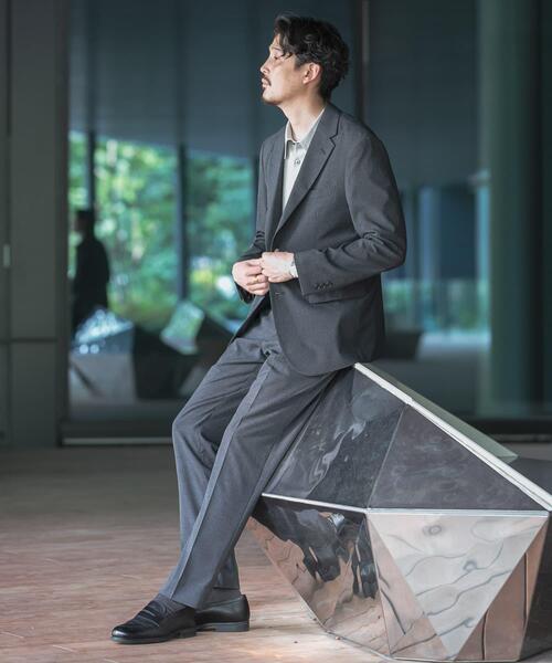 URBAN RESEARCH DOORS(アーバンリサーチドアーズ)の「LIFE STYLE TAILOR ウールライクコンフォータブルスマートパンツ(その他パンツ・メンズ・ネイビー/グレー・X-LARGE/SMALL/MEDIUM/LARGE)」の3枚目の写真