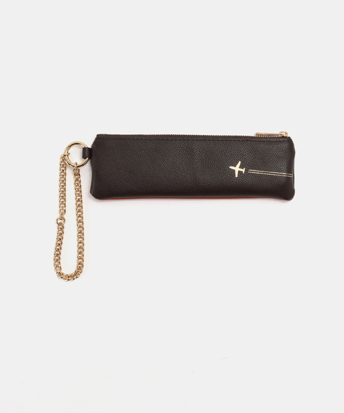 SKIN（スキン）の「【SKIN/スキン】Chain pen pouch（ポーチ・レディース・ブラウン・FREE）」の4枚目の写真