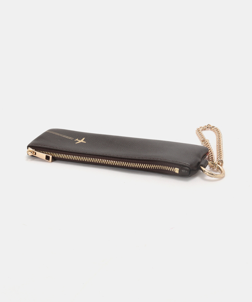 SKIN（スキン）の「【SKIN/スキン】Chain pen pouch（ポーチ・レディース・ブラウン・FREE）」の5枚目の写真