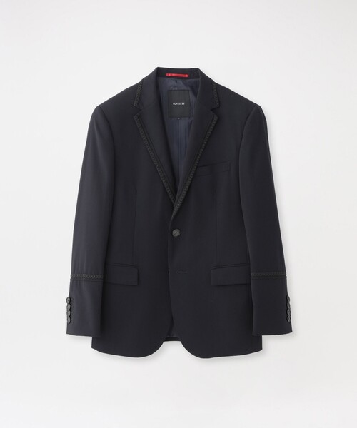 LOVELESS(ラブレス)の「トリミングジャケット(テーラードジャケット・メンズ・ネイビー/ブラック・L/S/M)」の2枚目の写真