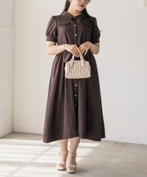 CLETTE（クレット）の「サファリポケットシャツワンピース（ワンピース）」