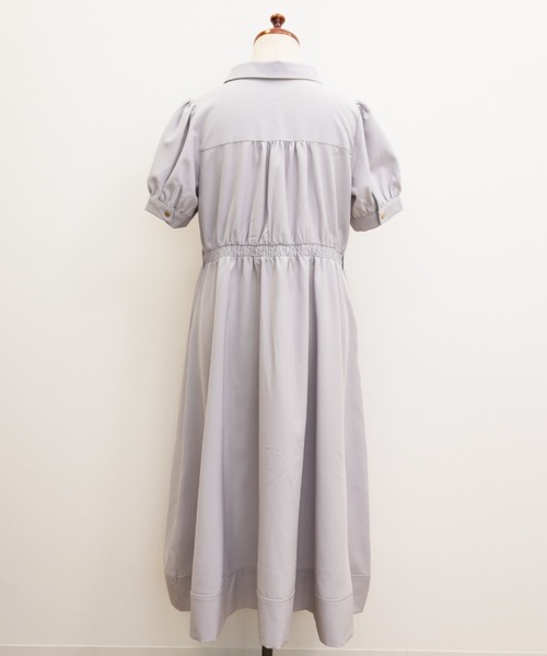 CLETTE(クレット)の「サファリポケットシャツワンピース(ワンピース・レディース・ブラウン/ネイビー/ラベンダー・4L/3L/LL)」の13枚目の写真