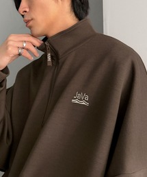 Java（ジャバ）の「《JaVaジャバコラボ》ラクなのに、きちんと見える。胸刺繍ダンボール素材ハーフジッププルオーバー(オーバーサイズ)（Tシャツ/カットソー）」