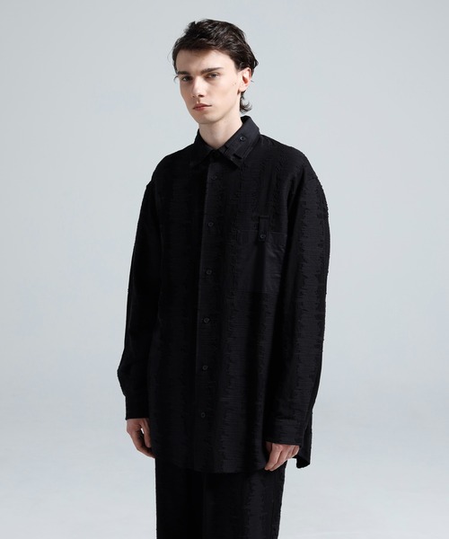 Y-3(ワイスリー)の「Y-3 DECO STITCH LONG SLEEVE SHIRT(シャツ/ブラウス・メンズ・ブラック・SMALL/MEDIUM/LARGE/X-LARGE/X-SMALL)」の1枚目の写真