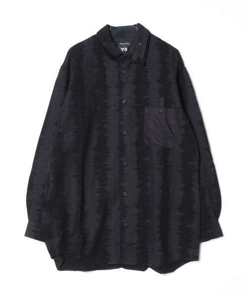 Y-3(ワイスリー)の「Y-3 DECO STITCH LONG SLEEVE SHIRT(シャツ/ブラウス・メンズ・ブラック・SMALL/MEDIUM/LARGE/X-LARGE/X-SMALL)」の2枚目の写真