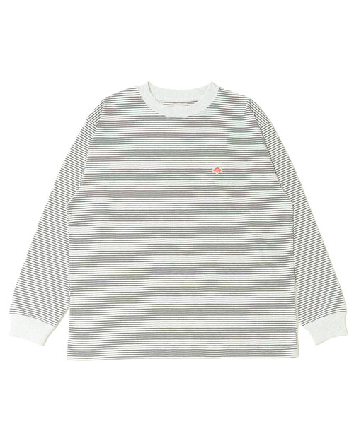 DANTON(ダントン)の「Women's Long Sleeve T-Shirt Stripe(Tシャツ/カットソー・レディース・ホワイト系その他/ブラック系その他2/ブラウン系その他2/ブルー系その他5/ブルー系その他/ブラック系その他/レッド系その他/ブラウン系その他・M/S/XS)」の2枚目の写真
