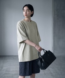 【BLK001】コントラストラインTシャツ