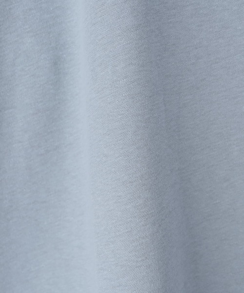 STYLE DELI(スタイルデリ)の「【BLK001】コントラストラインTシャツ(Tシャツ/カットソー・レディース・ブルー/グレー・FREE)」の13枚目の写真