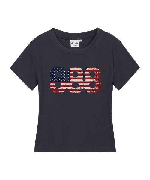 PRIMATE(プライメイト)の「USA NUMBER.888 レディース スリムフィット 半袖Tシャツ 5カラー(Tシャツ/カットソー・レディース・ホワイト/ブラック/カーキ/クリーム/チャコール・SMALL/MEDIUM/LARGE)」の8枚目の写真