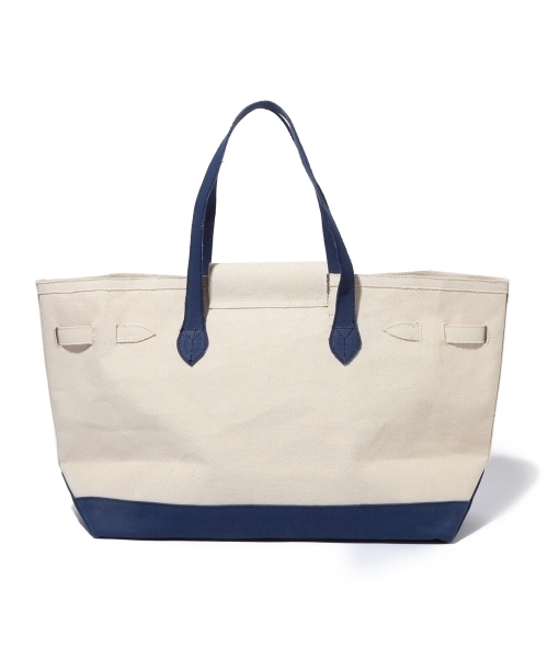 Demi-Luxe BEAMS（デミルクス ビームス）の「LA COUSETTE / 別注 キャンバスベルテッドトート L（トートバッグ・レディース・ブラック/ネイビー・ONE SIZE）」の21枚目の写真