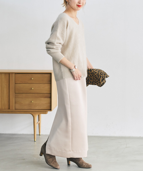 Spick & Span(スピックアンドスパン)の「ウールファーVネックプルオーバー(ニット/セーター・レディース・ベージュ/チャコールグレー/ピンク系その他・FREE)」の17枚目の写真