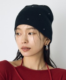 AZUL by moussy | デコラティブリブニットビーニー 秋服 冬服 春服 ニット帽 ニットキャプ(ニットキャップ/ビーニー)