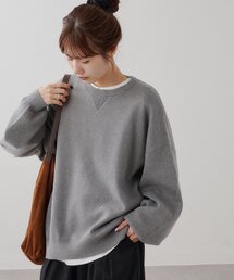 【Enlude】コットンスムーススウェットライクニット《ユニセックス》