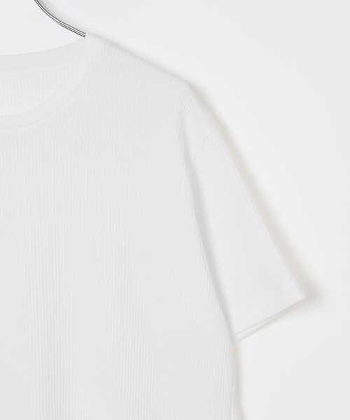 GLOBAL WORK(グローバルワーク)の「【Phiten】ワッフル半袖Tシャツ/879464(Tシャツ/カットソー・メンズ・ホワイト/グレー/ブラック・SMALL/LARGE/MEDIUM/X-LARGE)」の6枚目の写真