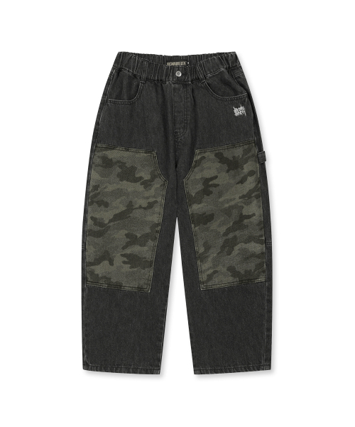 BROWNBREATH KIDS(ブラウンブレスキッズ)の「KIDS TAG CAMO POINT DENIM PANTS - DARK GREY(デニムパンツ・レディース・その他・110/120/130/140/150)」の2枚目の写真