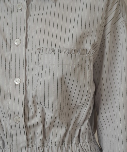 hazyl(ヘイジル)の「frill design shirt/フリルデザインシャツ(シャツ/ブラウス・レディース・アイボリー/ブルー・フリー)」の13枚目の写真