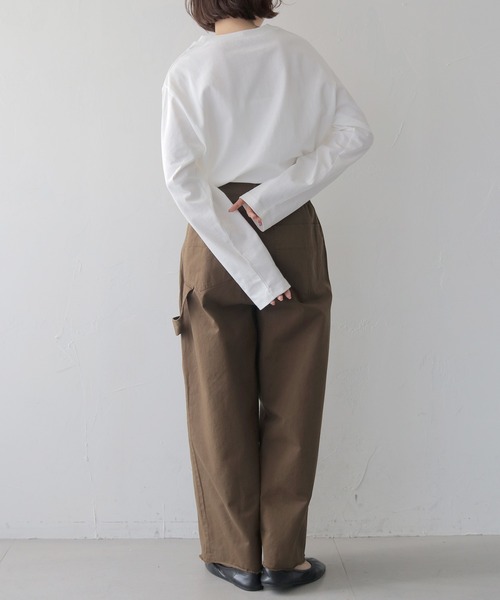 cheriella(シェリエラ)の「【cheriella】レースグラフィックロゴロンT LACE GRAPHIC LOGO LONG TEE(Tシャツ/カットソー・レディース・オフホワイト/チャコールグレー・FREE)」の12枚目の写真