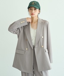 【セットアップ対応】2wayストレッチピークドラペルジャケット