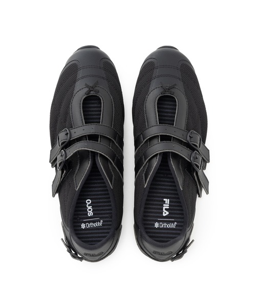 FILA（フィラ）の「FILA X OJOS RITMO SLEEK V / フィラオホスリトモスリークブイシー（スニーカー・レディース・ブラック・25.0cm/24.0cm/23.0cm/26.0cm）」の2枚目の写真