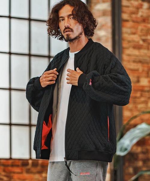 felkod（フィルコッド）の「mj11986- Oversized Quilted Blouson キルトブルゾン(F26F070)（ブルゾン・メンズ・トップグレー/ブラック・L/M/S）」の3枚目の写真