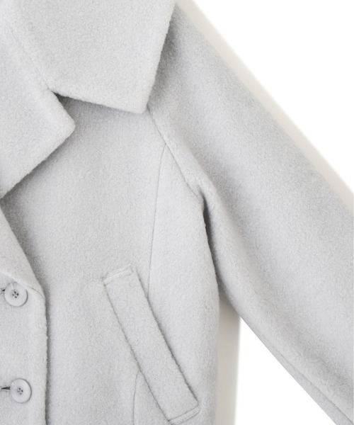 JILL by JILL STUART（ジルバイジルスチュアート）の「ビッグカラーショートブルゾン（ブルゾン・レディース・ブラック/ホワイト/ブルー・FREE）」の10枚目の写真
