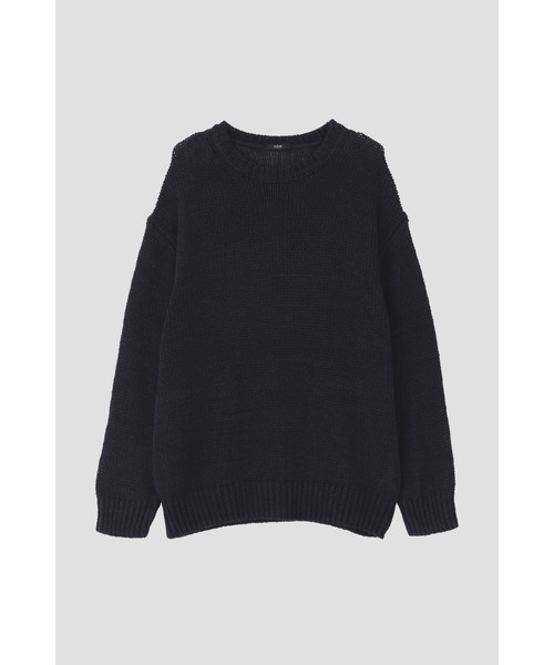 YLEVE(イレーヴ)の「YLEVE / EUROPEAN LINEN SILK BASQUE KNIT PULL OVER(ニット/セーター・メンズ・ネイビー・5)」の12枚目の写真