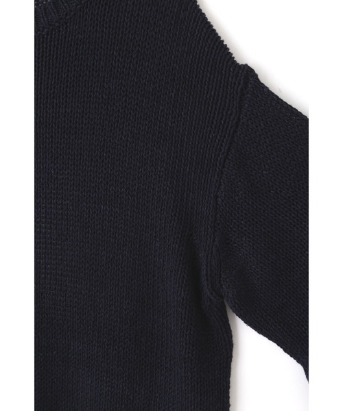 YLEVE(イレーヴ)の「YLEVE / EUROPEAN LINEN SILK BASQUE KNIT PULL OVER(ニット/セーター・メンズ・ネイビー・5)」の14枚目の写真