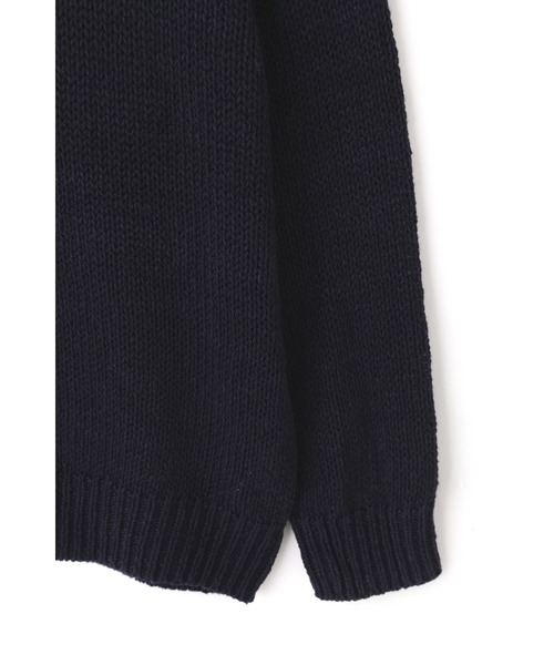 YLEVE(イレーヴ)の「YLEVE / EUROPEAN LINEN SILK BASQUE KNIT PULL OVER(ニット/セーター・メンズ・ネイビー・5)」の15枚目の写真