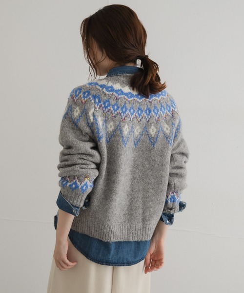 URBAN RESEARCH Sonny Label(アーバンリサーチサニーレーベル)の「ノルディック柄編みニットカーディガン(ニット/セーター・レディース・レッド/グレー/ブラウン・FREE)」の8枚目の写真