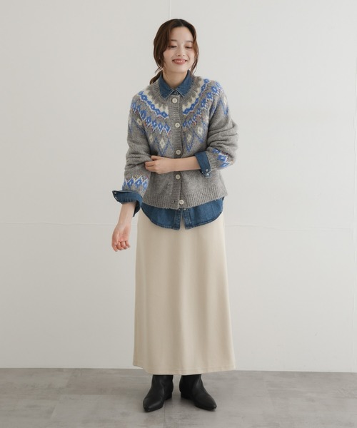 URBAN RESEARCH Sonny Label(アーバンリサーチサニーレーベル)の「ノルディック柄編みニットカーディガン(ニット/セーター・レディース・レッド/グレー/ブラウン・FREE)」の9枚目の写真