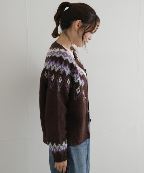 URBAN RESEARCH Sonny Label(アーバンリサーチサニーレーベル)の「ノルディック柄編みニットカーディガン(ニット/セーター・レディース・レッド/グレー/ブラウン・FREE)」の15枚目の写真