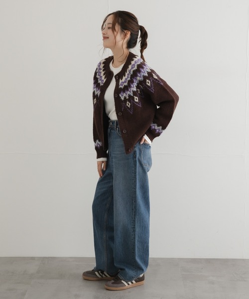 URBAN RESEARCH Sonny Label(アーバンリサーチサニーレーベル)の「ノルディック柄編みニットカーディガン(ニット/セーター・レディース・レッド/グレー/ブラウン・FREE)」の16枚目の写真