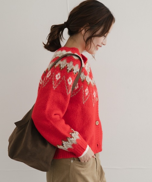 URBAN RESEARCH Sonny Label(アーバンリサーチサニーレーベル)の「ノルディック柄編みニットカーディガン(ニット/セーター・レディース・レッド/グレー/ブラウン・FREE)」の19枚目の写真