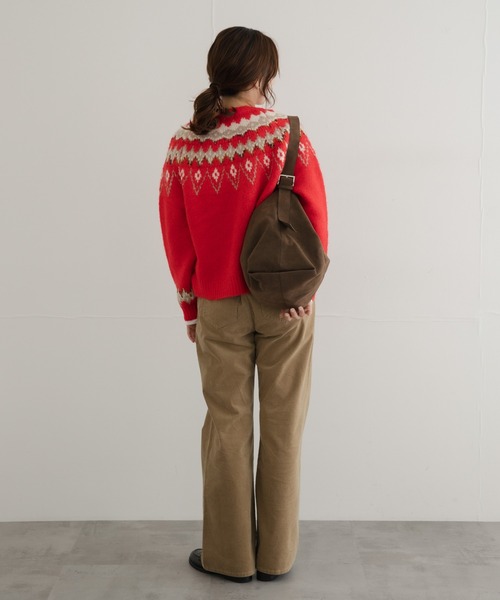 URBAN RESEARCH Sonny Label(アーバンリサーチサニーレーベル)の「ノルディック柄編みニットカーディガン(ニット/セーター・レディース・レッド/グレー/ブラウン・FREE)」の21枚目の写真