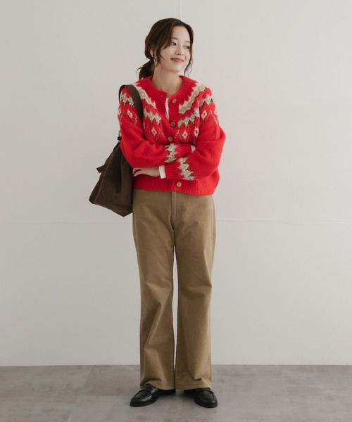 URBAN RESEARCH Sonny Label(アーバンリサーチサニーレーベル)の「ノルディック柄編みニットカーディガン(ニット/セーター・レディース・レッド/グレー/ブラウン・FREE)」の22枚目の写真