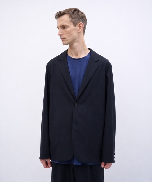 ATON(エイトン)の「【ATON / エイトン】WOOL TROPICAL TAILORED JACKET(テーラードジャケット・メンズ・ブラック/グレー/ネイビー・4/6/2)」の1枚目の写真