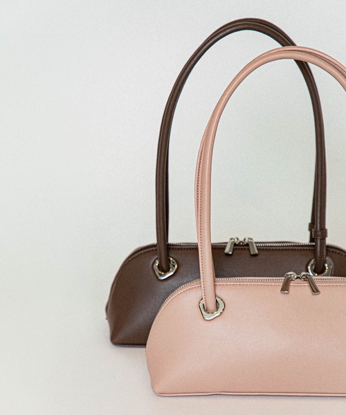 LE VERNIS(ル・ベルニ)の「LE VERNIS(ル・ベルニ)Eyelet slim boston bag(ボストンバッグ・レディース・モカ/ブラック/ピンク・FREE)」の19枚目の写真