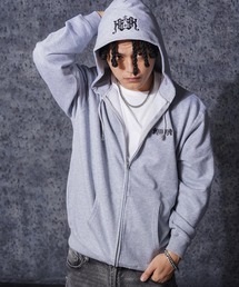 RIPPER（リッパー）の「【RIPPER】R ロゴ刺繍 ZIP パーカー   R-Logo Hood Embroidered Full Zip Hoodie（パーカー）」