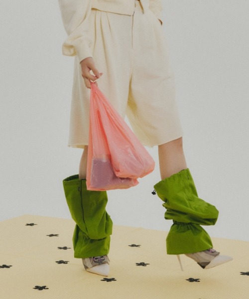 NON TOKYO(ノントーキョー)の「NON TOKYO/ノントーキョー/LONG BOOTS COVERロングブーツカバー(シューズ小物/雑貨・レディース・ライトグリーン/レッド/ブルー/ブラック/パープル/グレー・F)」の4枚目の写真
