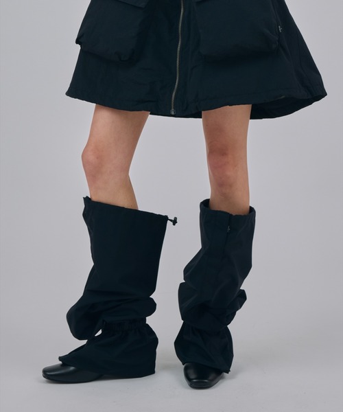 NON TOKYO(ノントーキョー)の「NON TOKYO/ノントーキョー/LONG BOOTS COVERロングブーツカバー(シューズ小物/雑貨・レディース・ライトグリーン/レッド/ブルー/ブラック/パープル/グレー・F)」の2枚目の写真