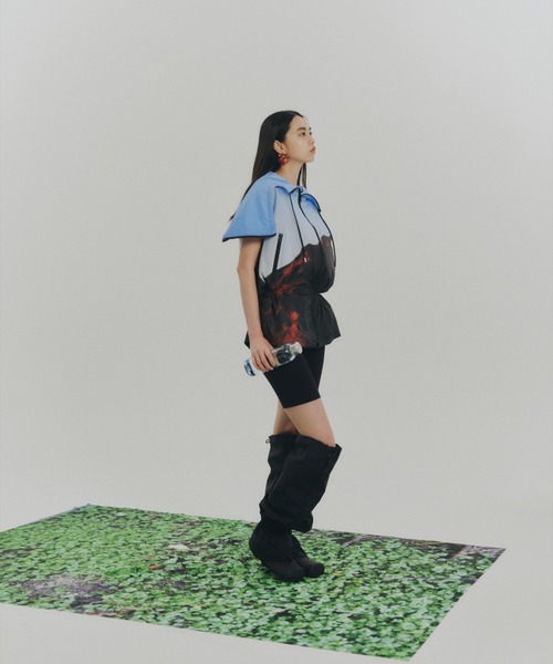 NON TOKYO(ノントーキョー)の「NON TOKYO/ノントーキョー/LONG BOOTS COVERロングブーツカバー(シューズ小物/雑貨・レディース・ライトグリーン/レッド/ブルー/ブラック/パープル/グレー・F)」の18枚目の写真
